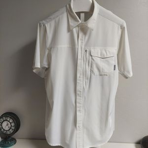 Columbia Omni Shield Advanced Repellency  Short Button Down Men Shirt Large